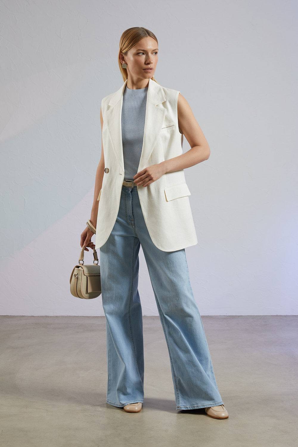 Peserico Denim In Leggero Cotone Comfort