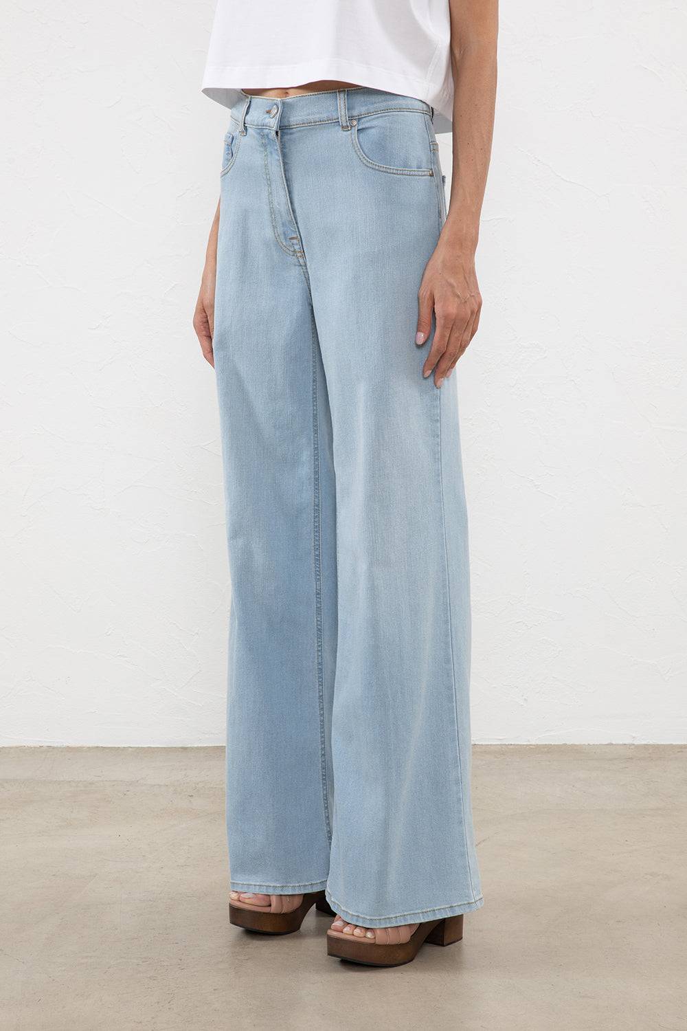 Peserico Denim in leggero cotone comfort