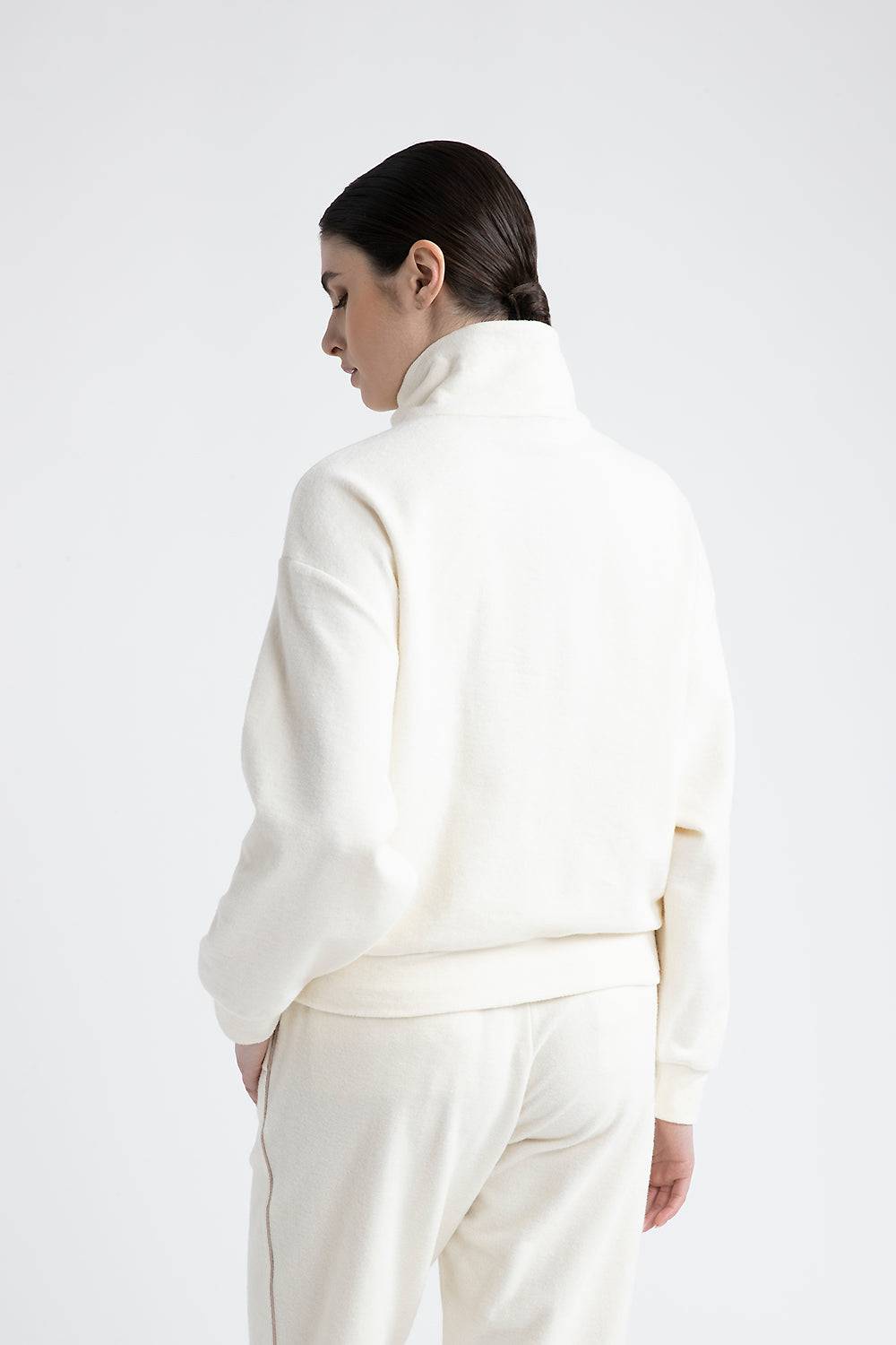 Peserico Felpa In Jersey Con Punto Luce