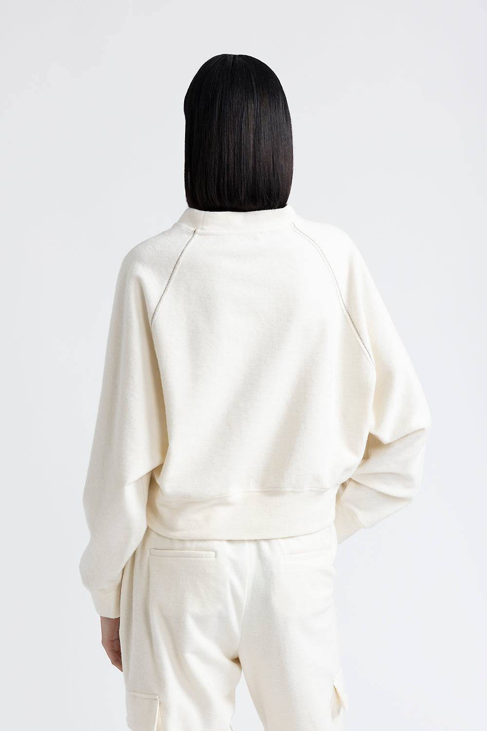 Peserico Felpa In Jersey Di Cotone Con Punto Luce