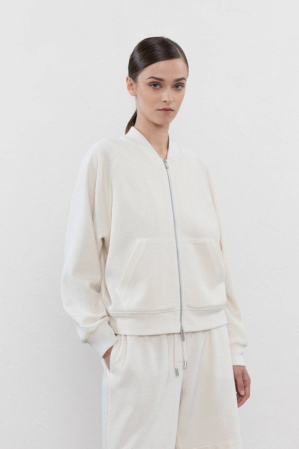 Peserico Felpa In Morbida Felpa Rovesciata E Lurex