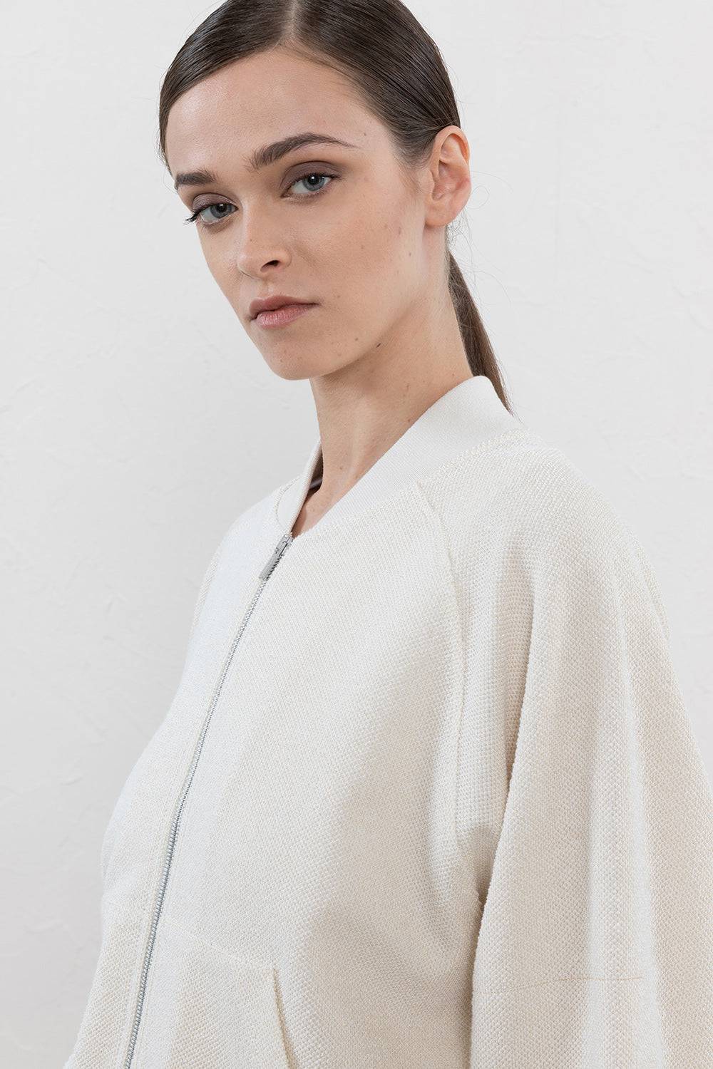 Peserico Felpa in morbida felpa rovesciata e lurex