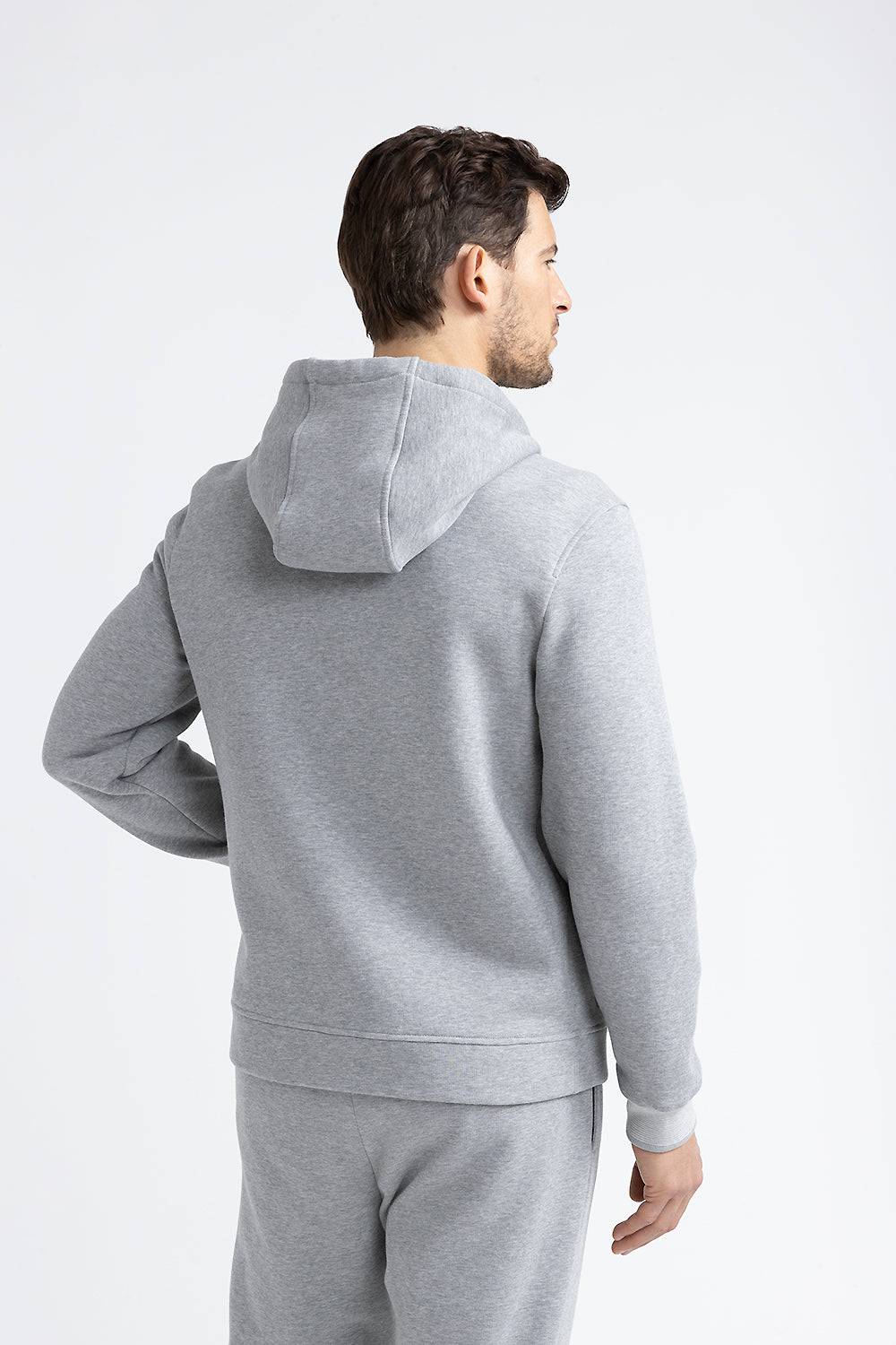 Peserico Felpa Melange Garzata Di Puro Cotone