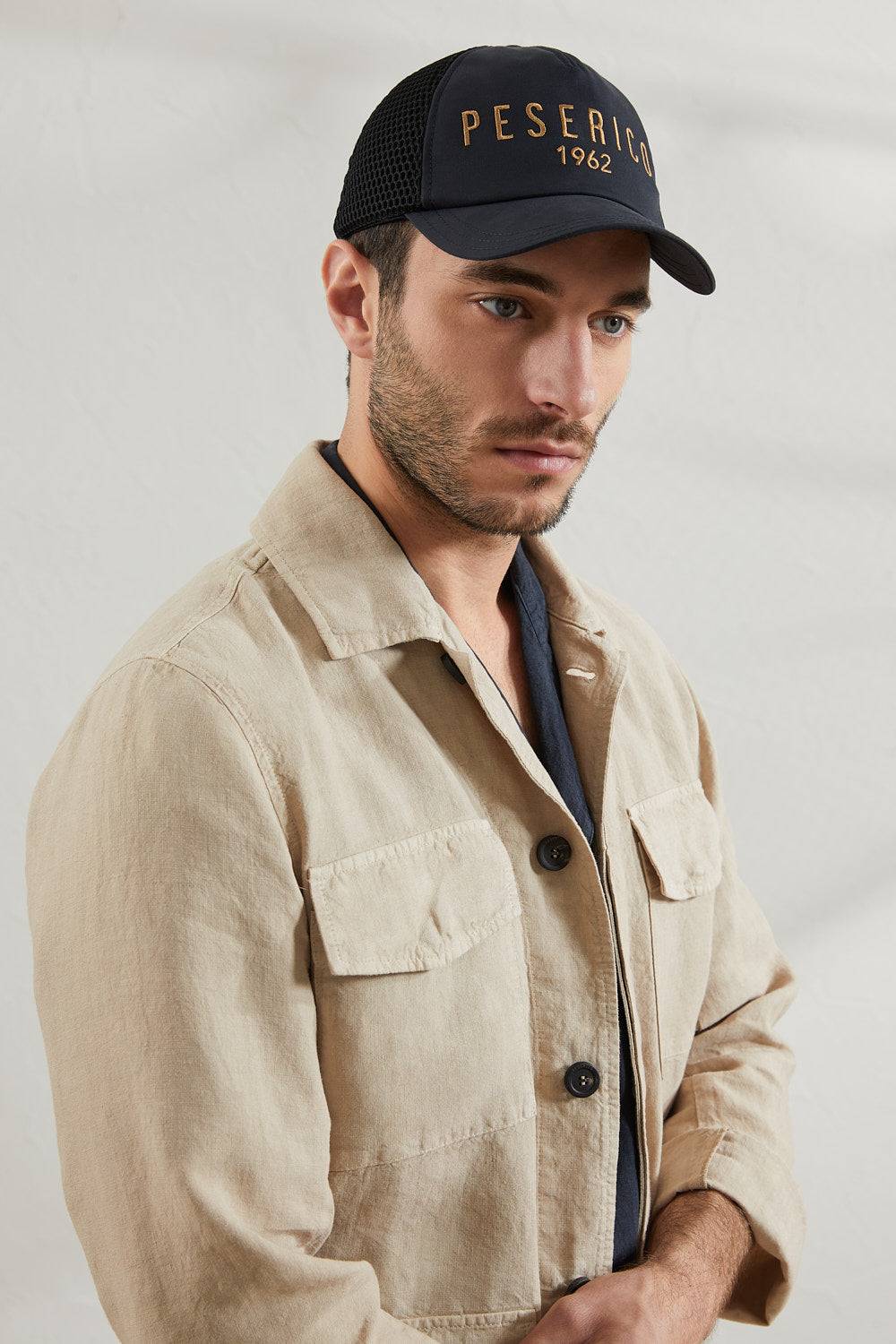 Peserico Giacca Sahariana In Tela Di Puro Lino