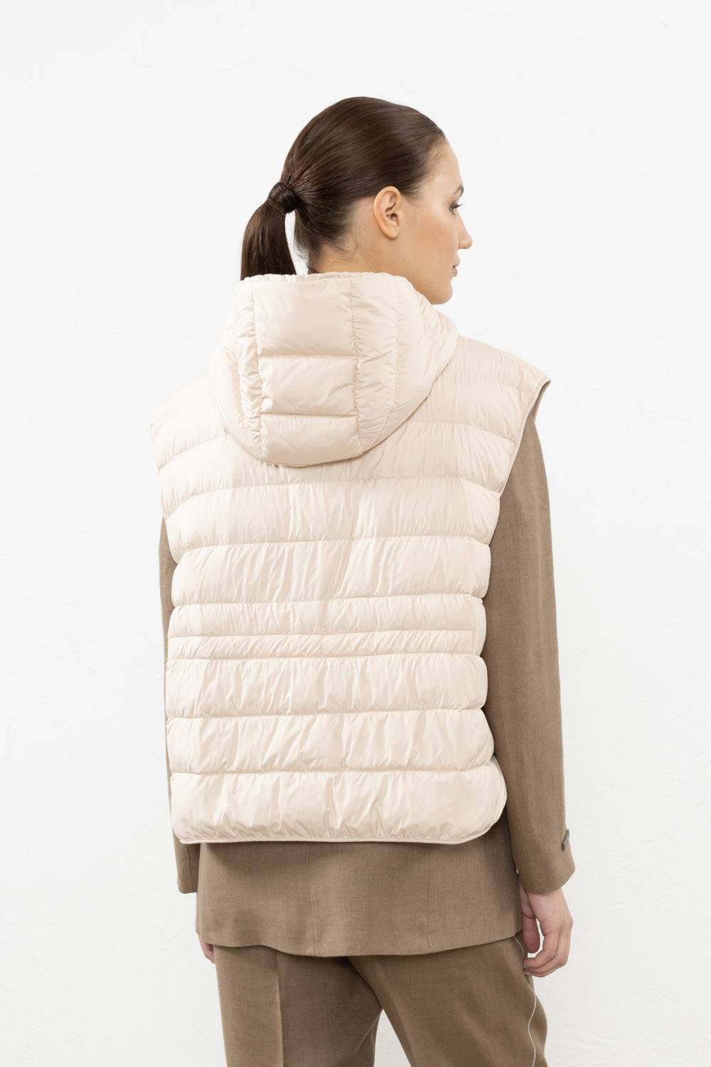 Peserico Gilet Antigoccia In Piuma