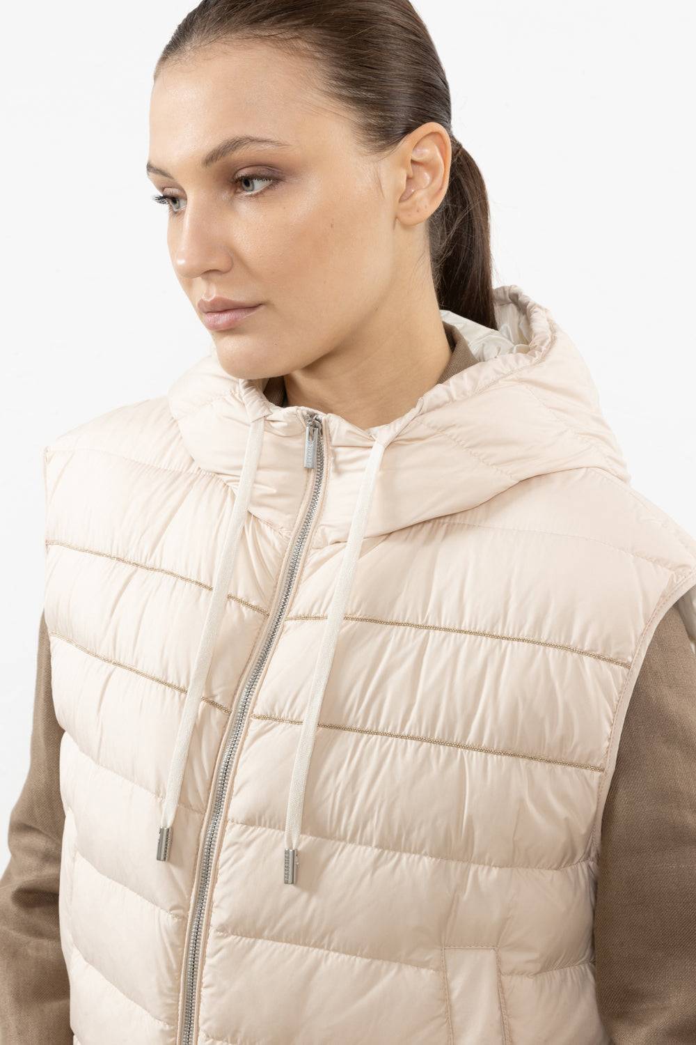 Peserico Gilet Antigoccia In Piuma