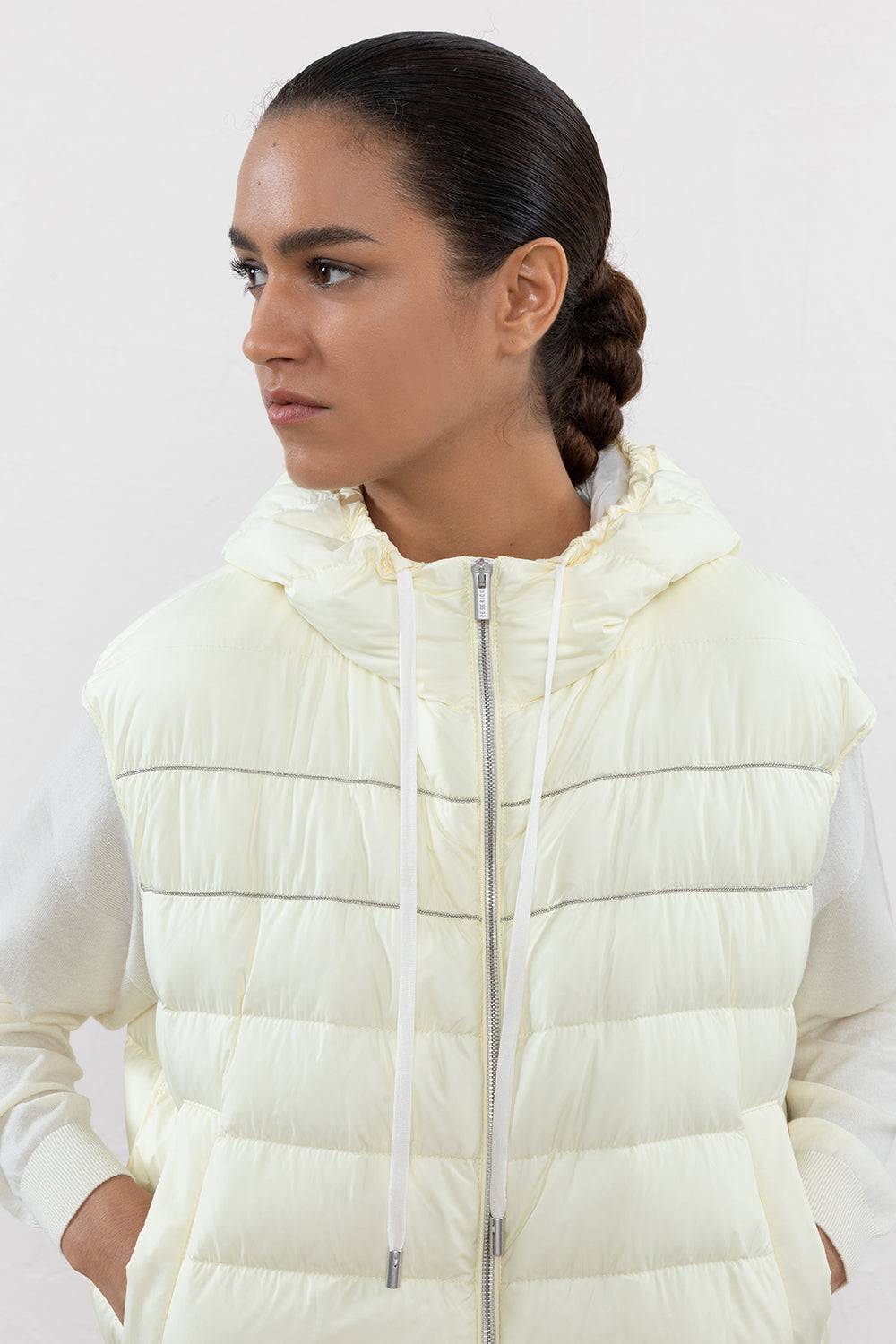 Peserico Gilet Antigoccia In Piuma