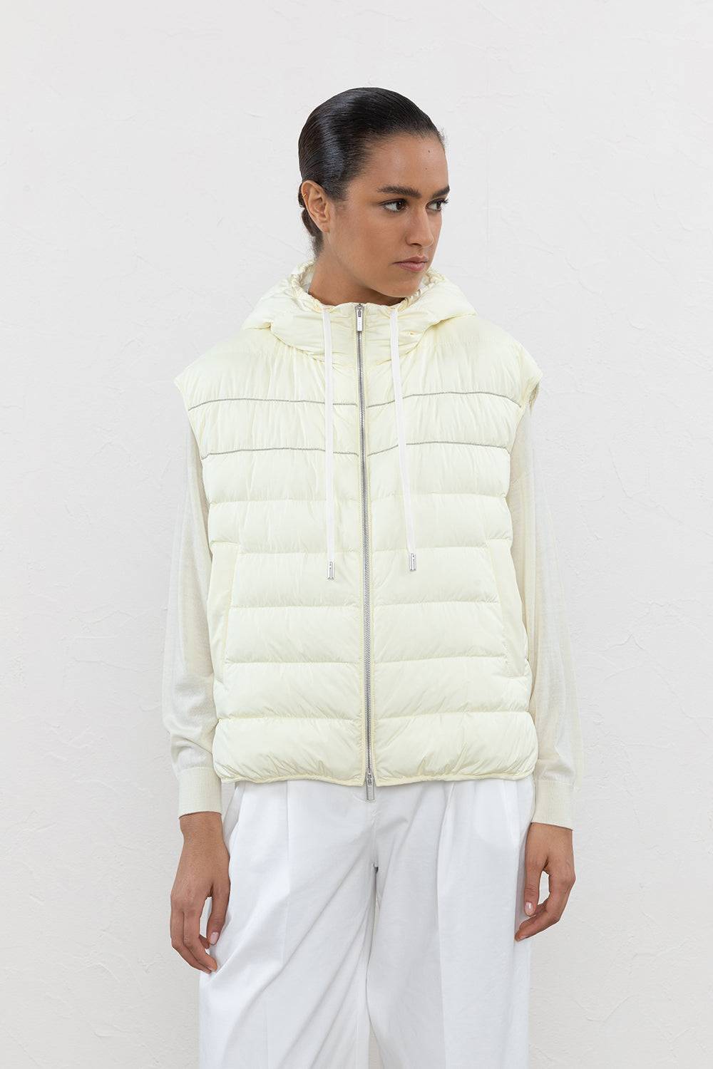 Peserico Gilet antigoccia in piuma