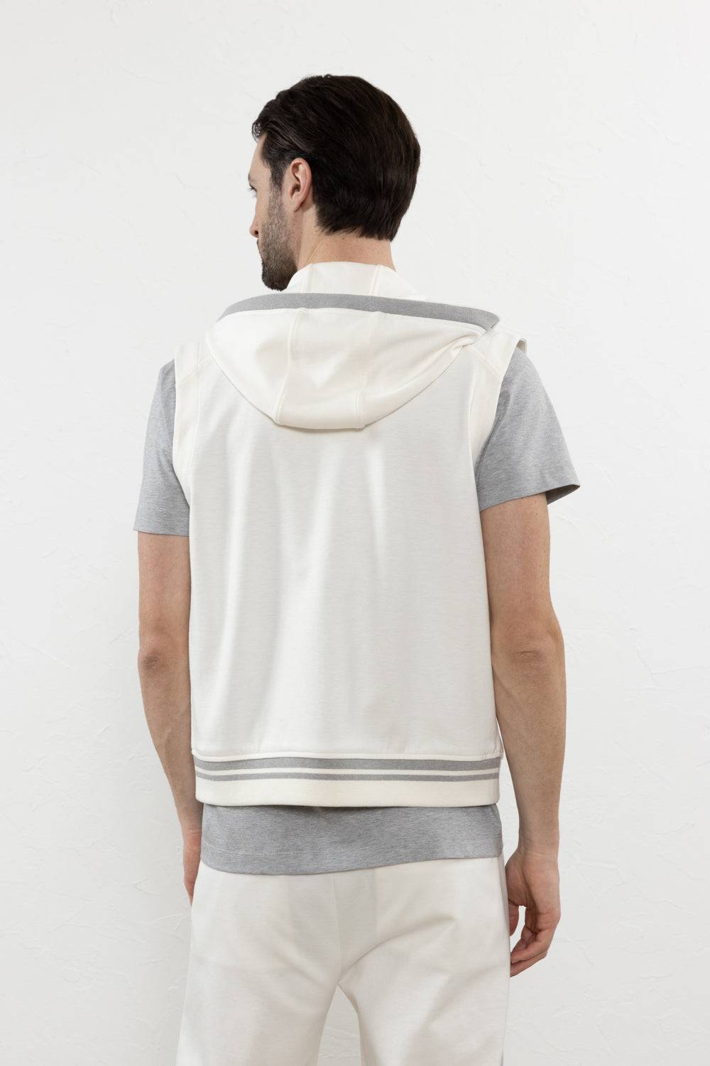 Peserico Gilet In Morbido Jersey Di Cotone