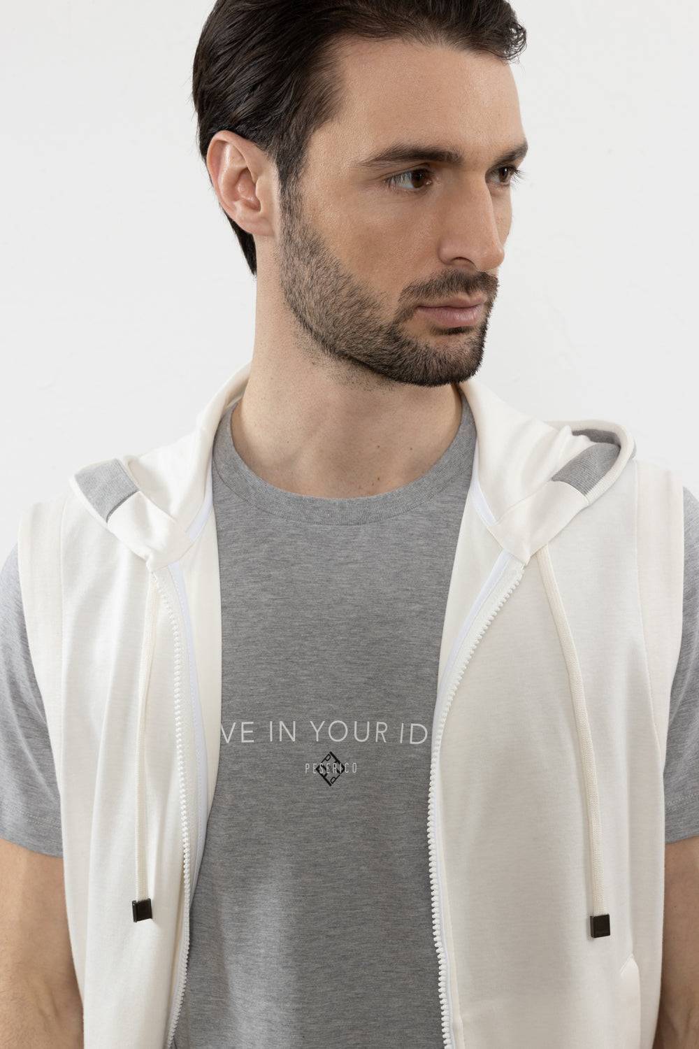 Peserico Gilet In Morbido Jersey Di Cotone