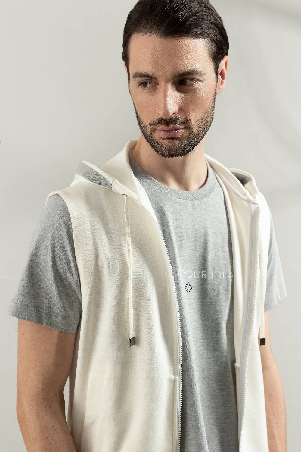Peserico Gilet In Morbido Jersey Di Cotone