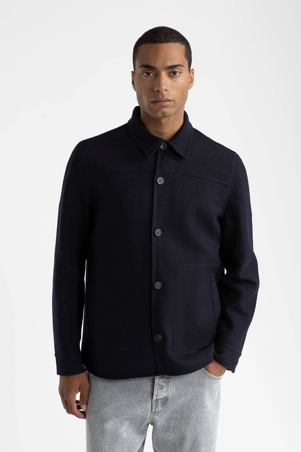 Peserico Giubbino camicia in pura lana