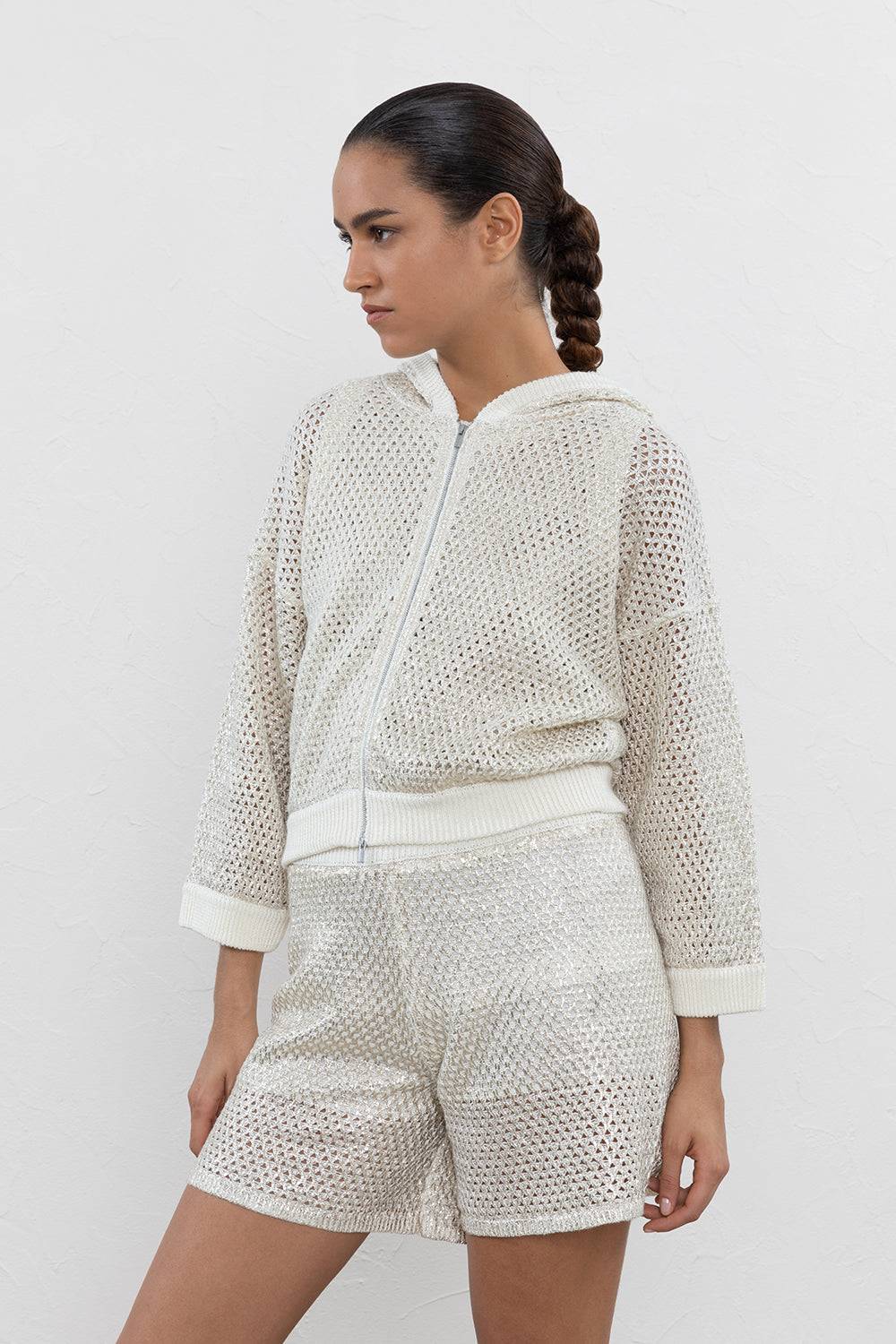 Peserico Giubbino in cordonetto di lino e cotone