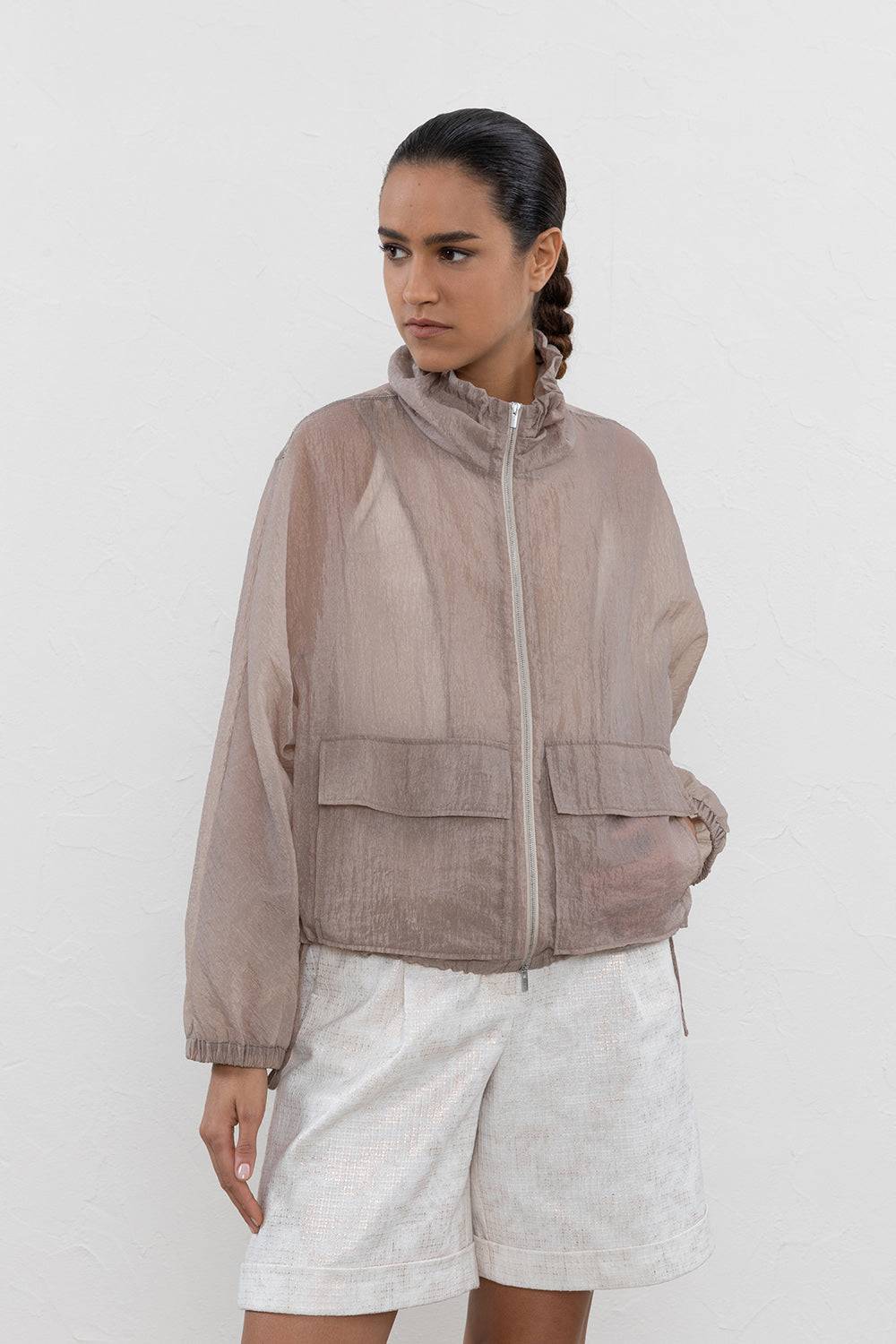 Peserico Giubbino in organza tecnica