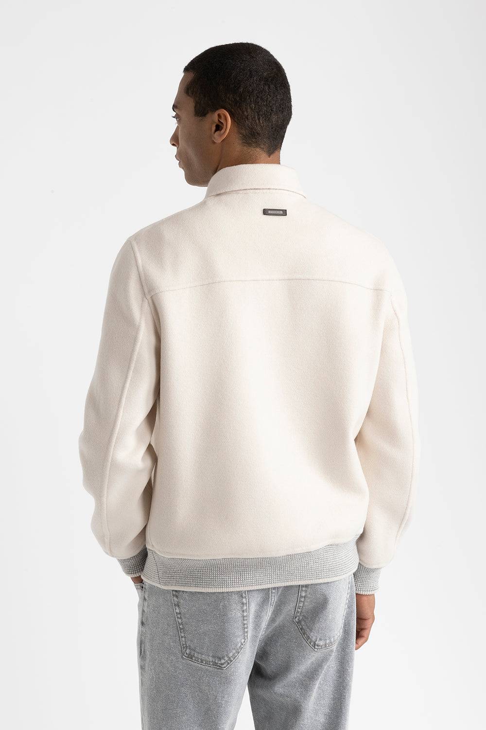 Peserico Giubbino In Panno Double Di Lana Cashmere