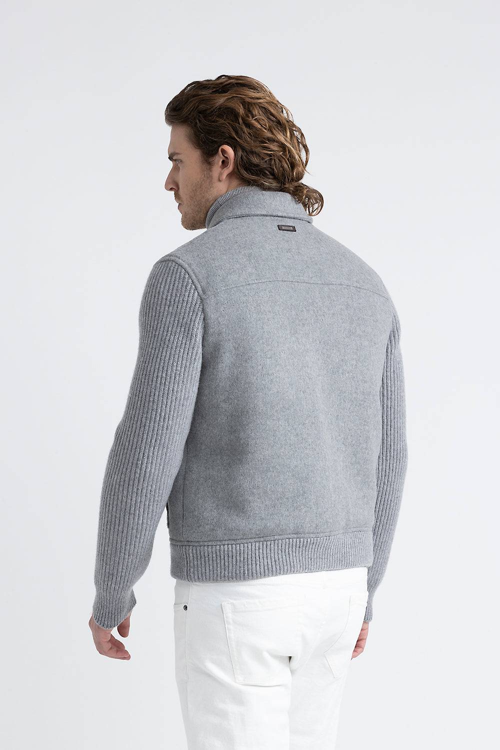 Peserico Giubbino In Panno Double Di Lana Cashmere