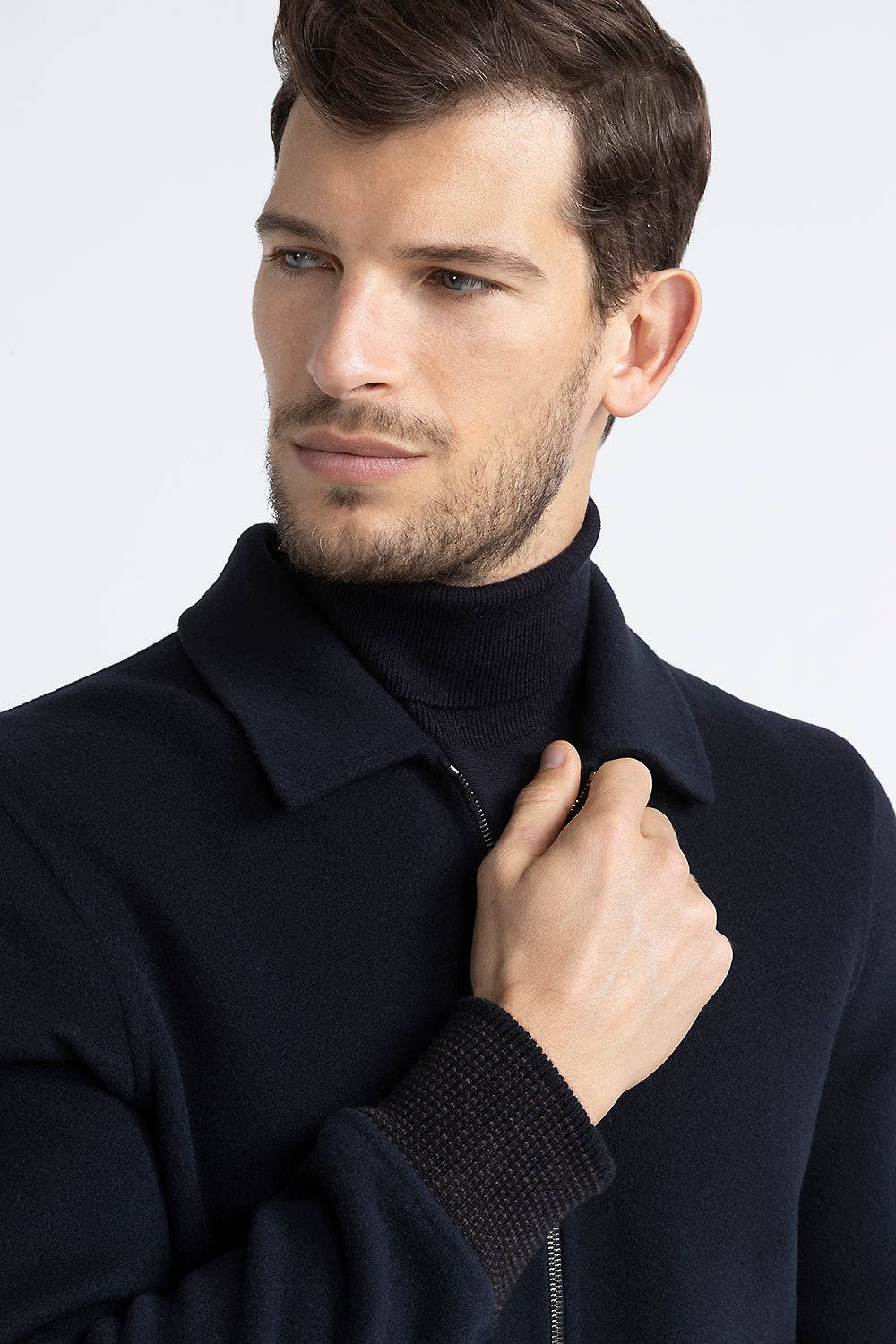 Peserico Giubbino In Panno Double Di Lana Cashmere