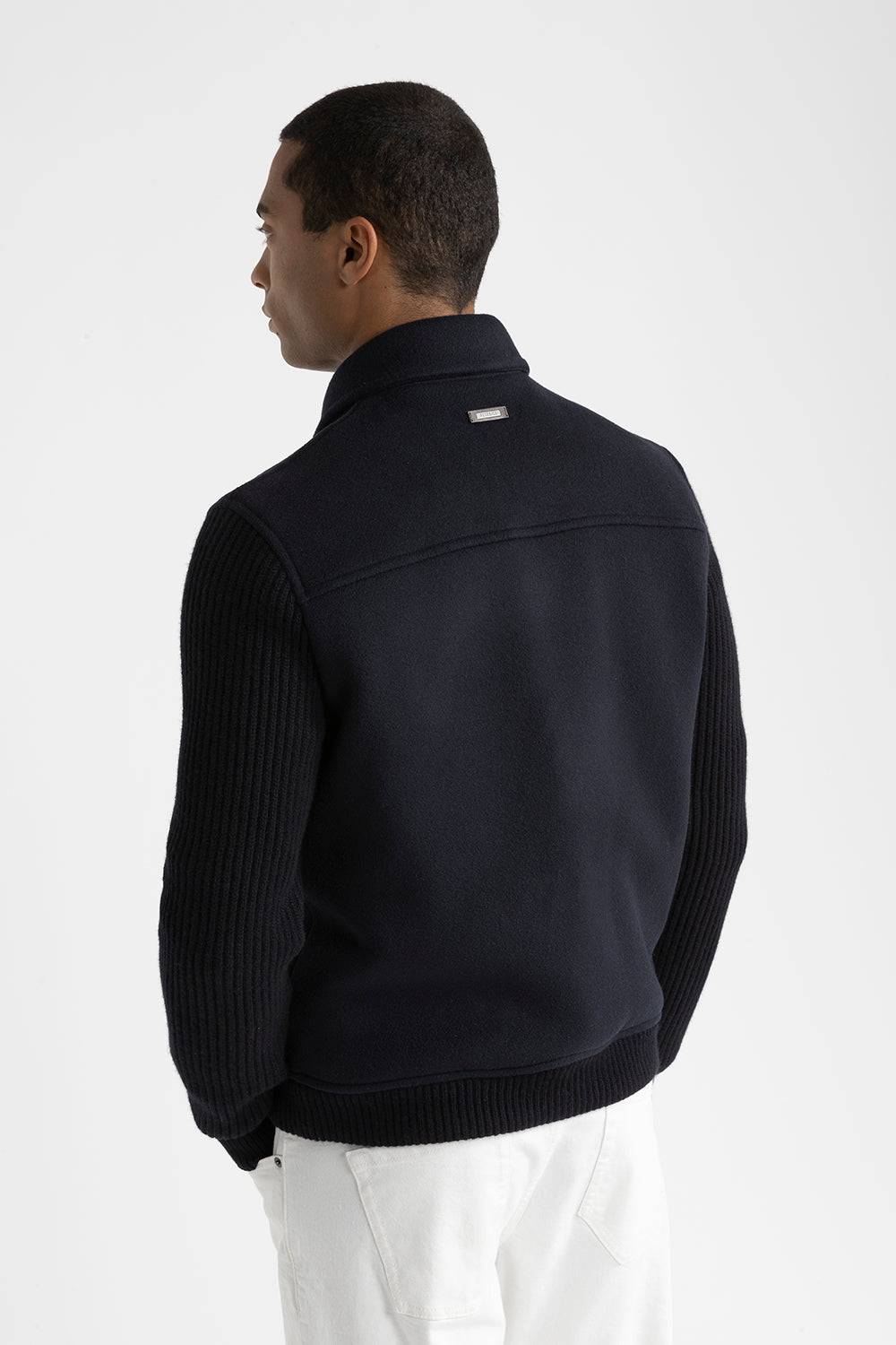 Peserico Giubbino In Panno Double Di Lana Cashmere