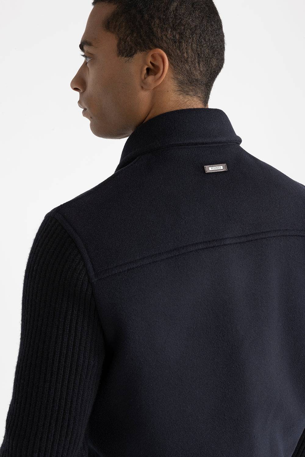 Peserico Giubbino In Panno Double Di Lana Cashmere