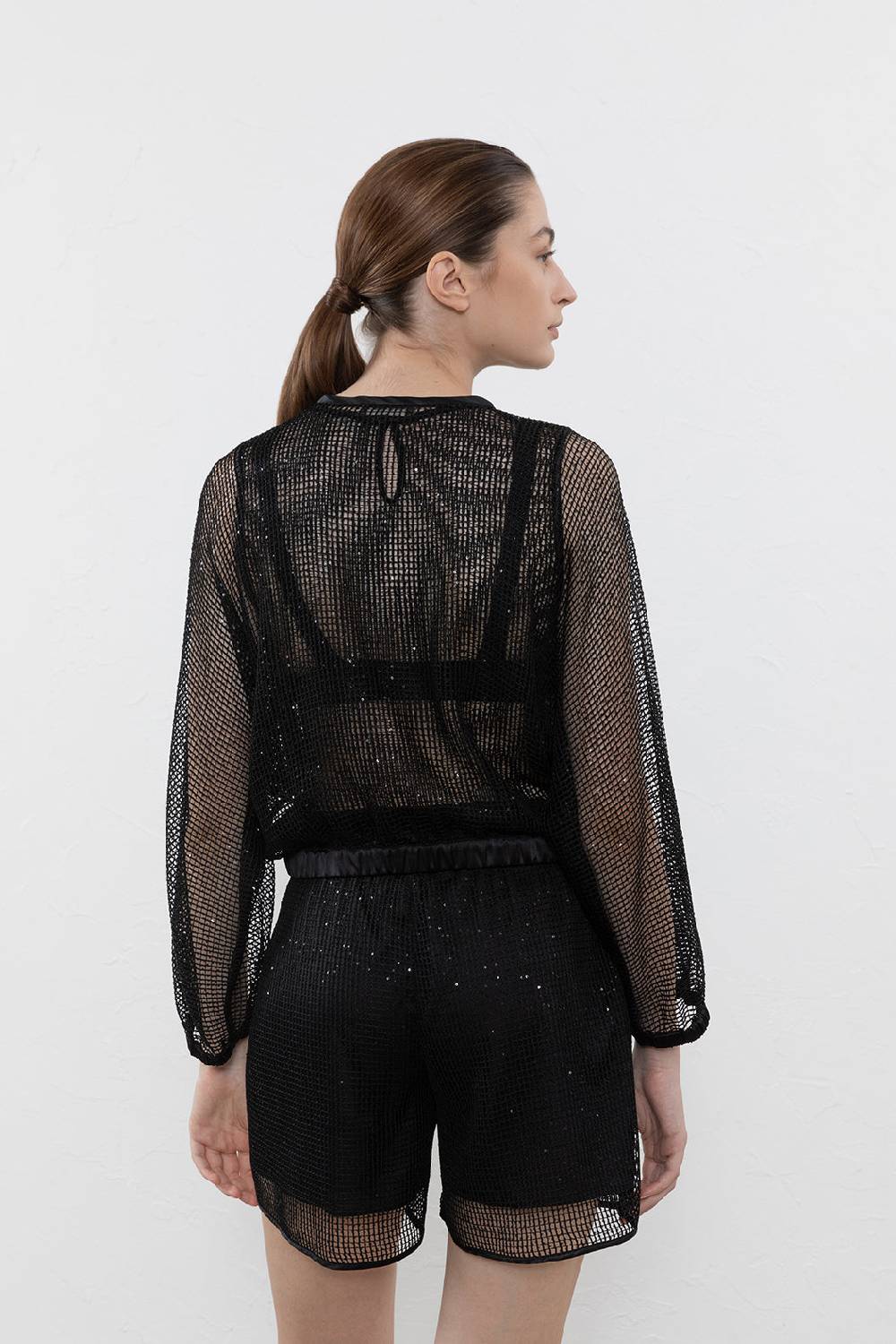 Peserico Giubbino In Rete Di Viscosa