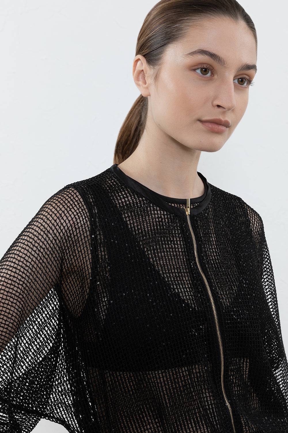 Peserico Giubbino In Rete Di Viscosa