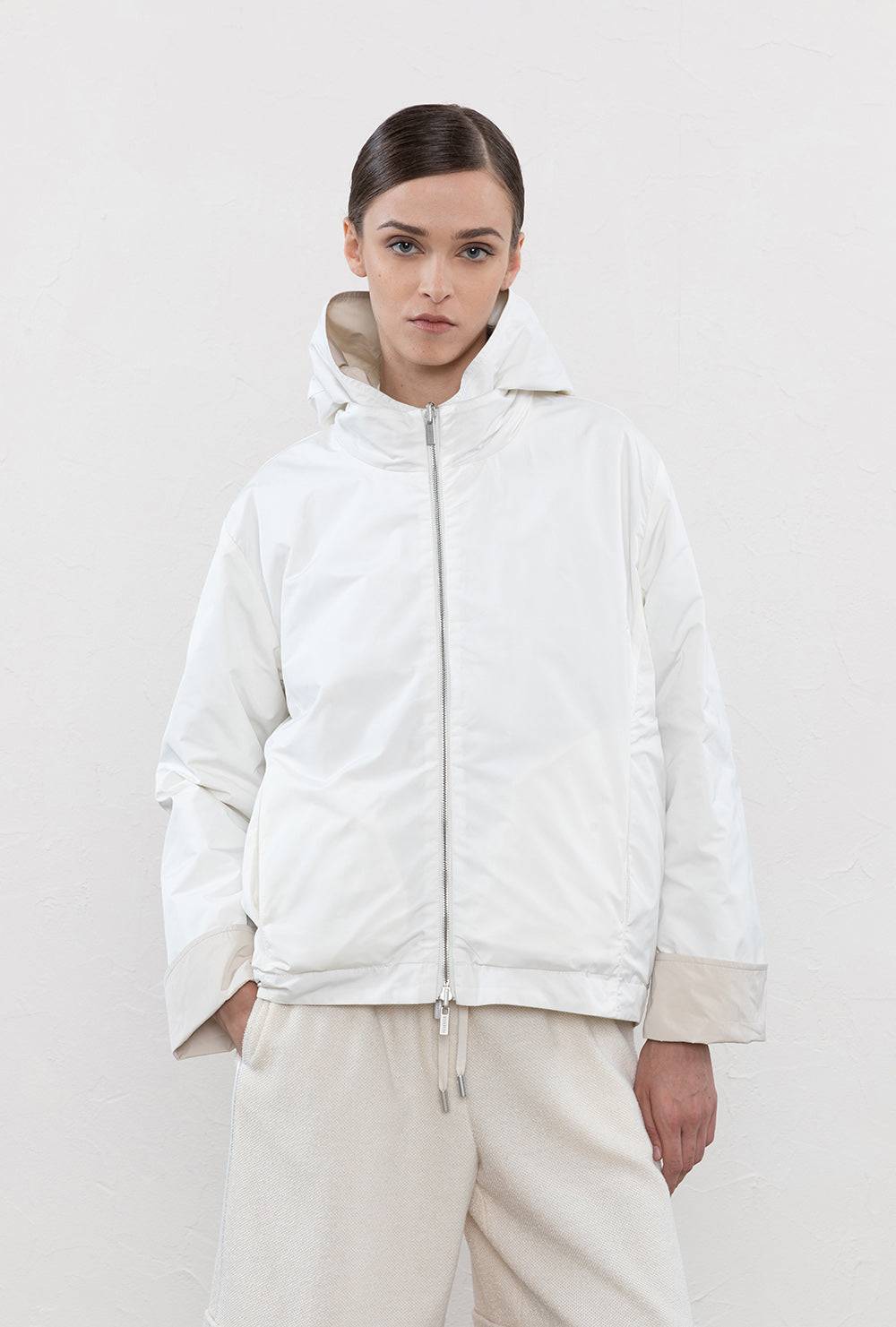 Peserico Giubbino Reversibile In Taffetà Tecnico