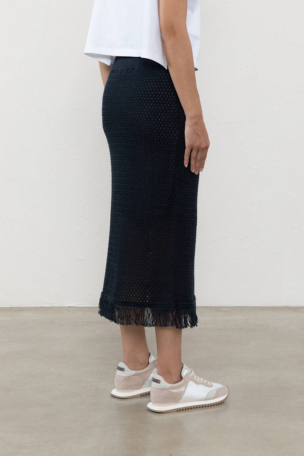 Peserico Gonna In Filato Di Lino E Cotone