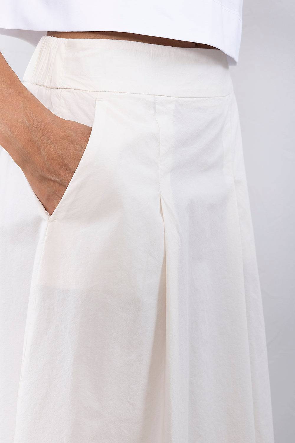 Peserico Gonna In Popeline Di Cotone