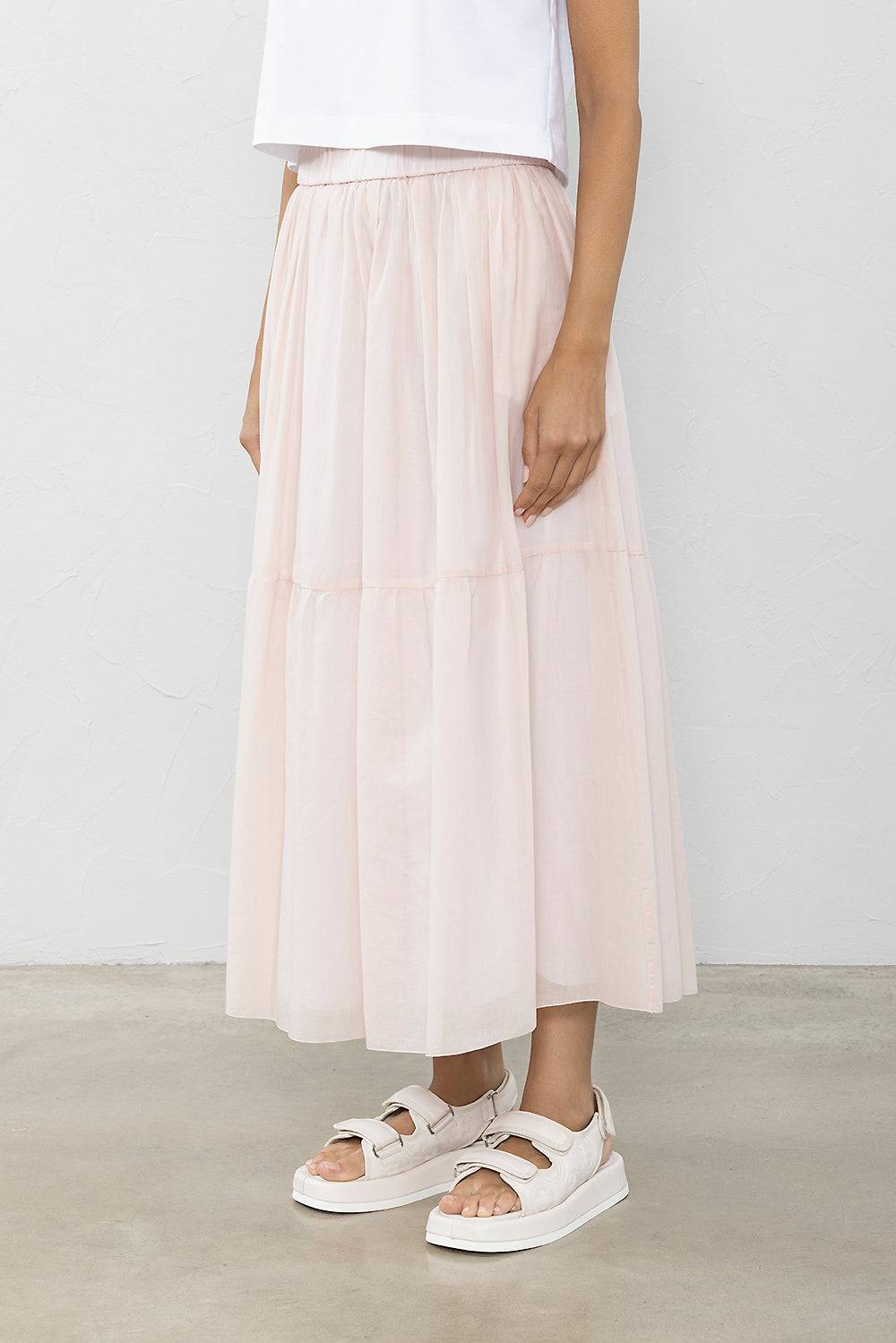 Peserico Gonna in voile di puro cotone