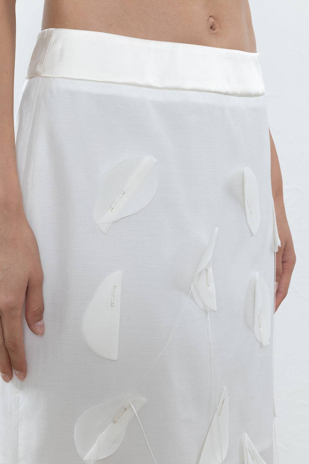 Peserico Gonna Lunga In Organza Di Cotone E Seta