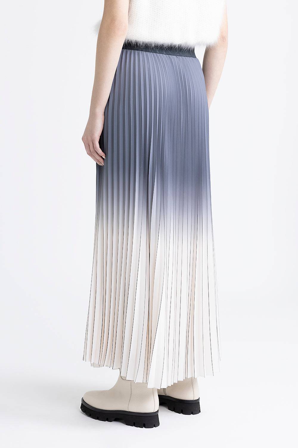 Peserico Gonna Plissettata Con Elastico In Vita