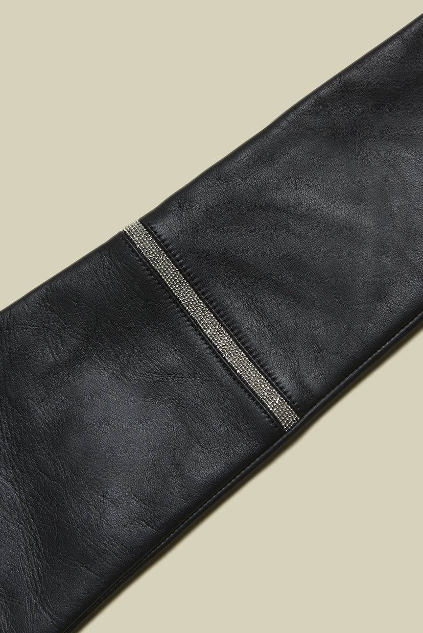 Peserico Guanti Lunghi In Vera Pelle