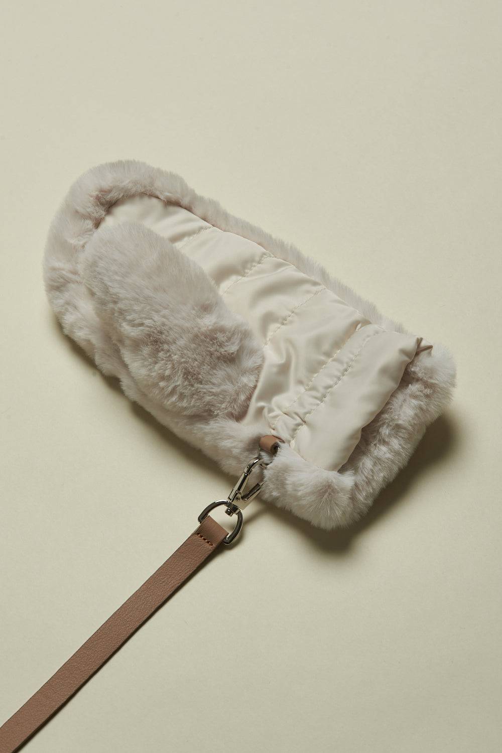 Peserico Guanto Muffola In Eco-pelliccia E Nylon