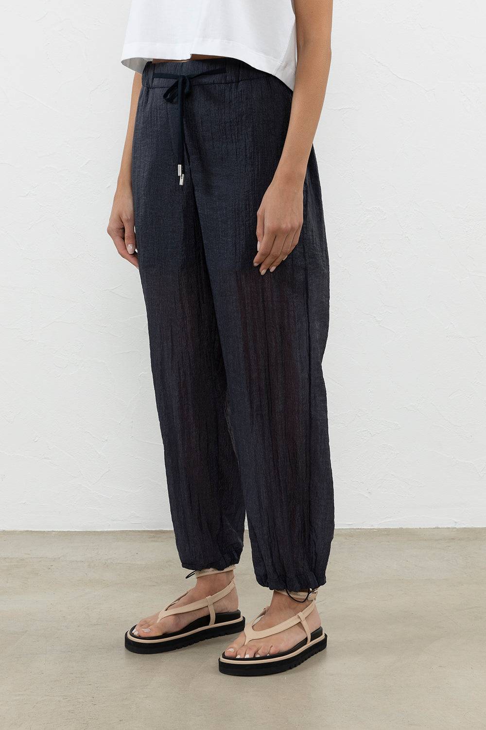 Peserico Jogger balloon in organza tecnica