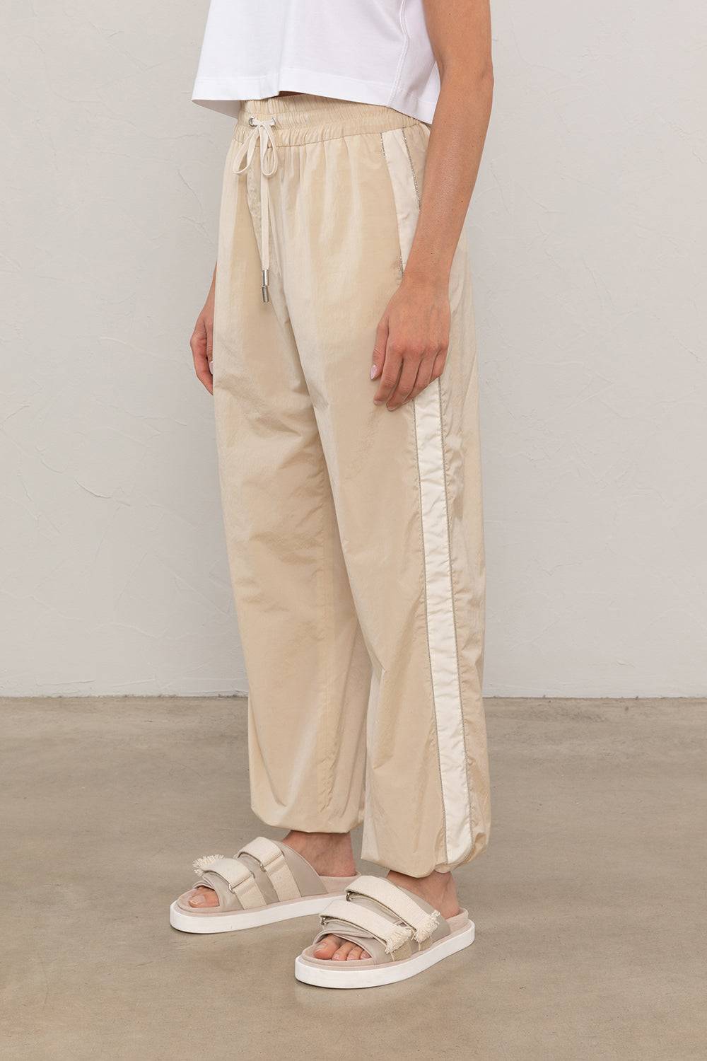 Peserico Jogger in popeline di misto cotone