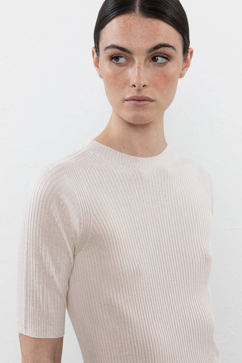 Peserico Maglia A Coste In Filato Di Viscosa