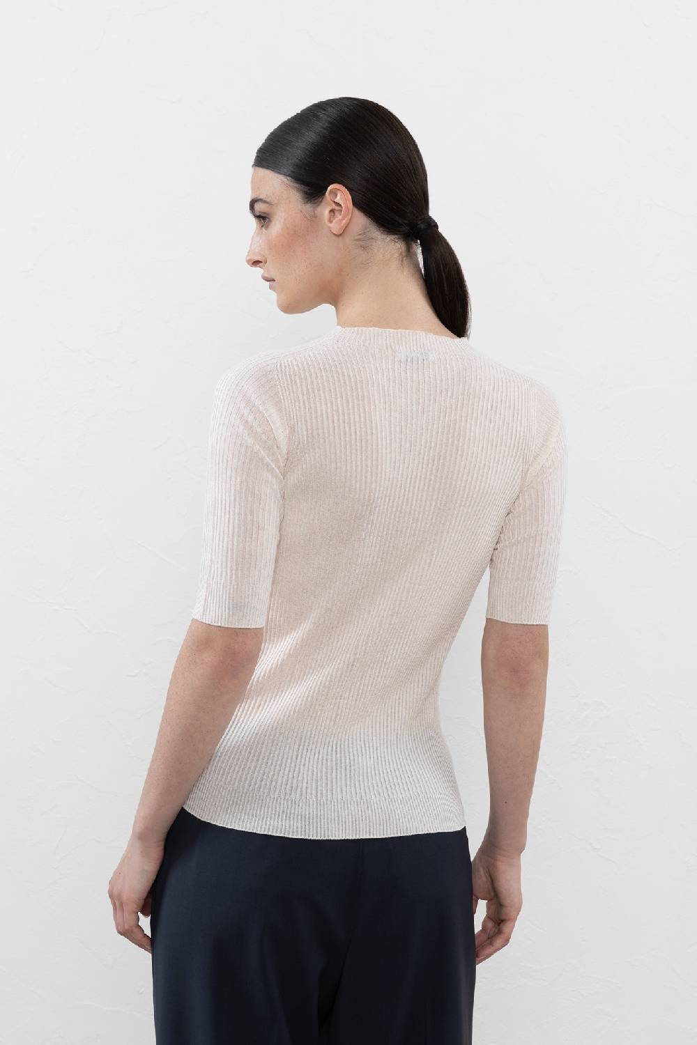 Peserico Maglia A Coste In Filato Di Viscosa