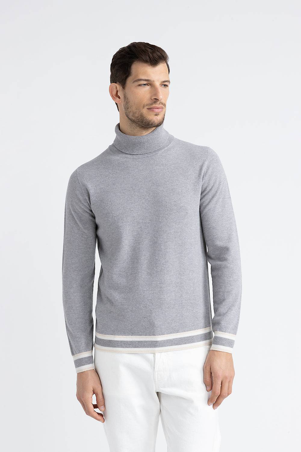 Peserico Maglia collo alto in lana, seta e cashmere