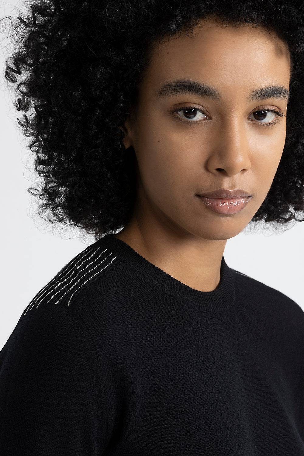 Peserico Maglia Giracollo In Lana, Seta E Cashmere