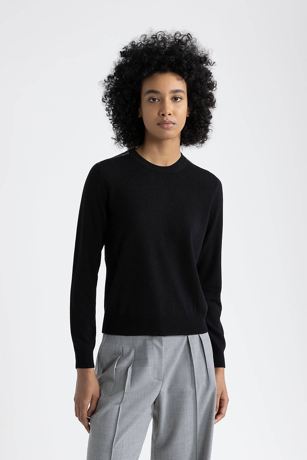 Peserico Maglia giracollo in lana, seta e cashmere