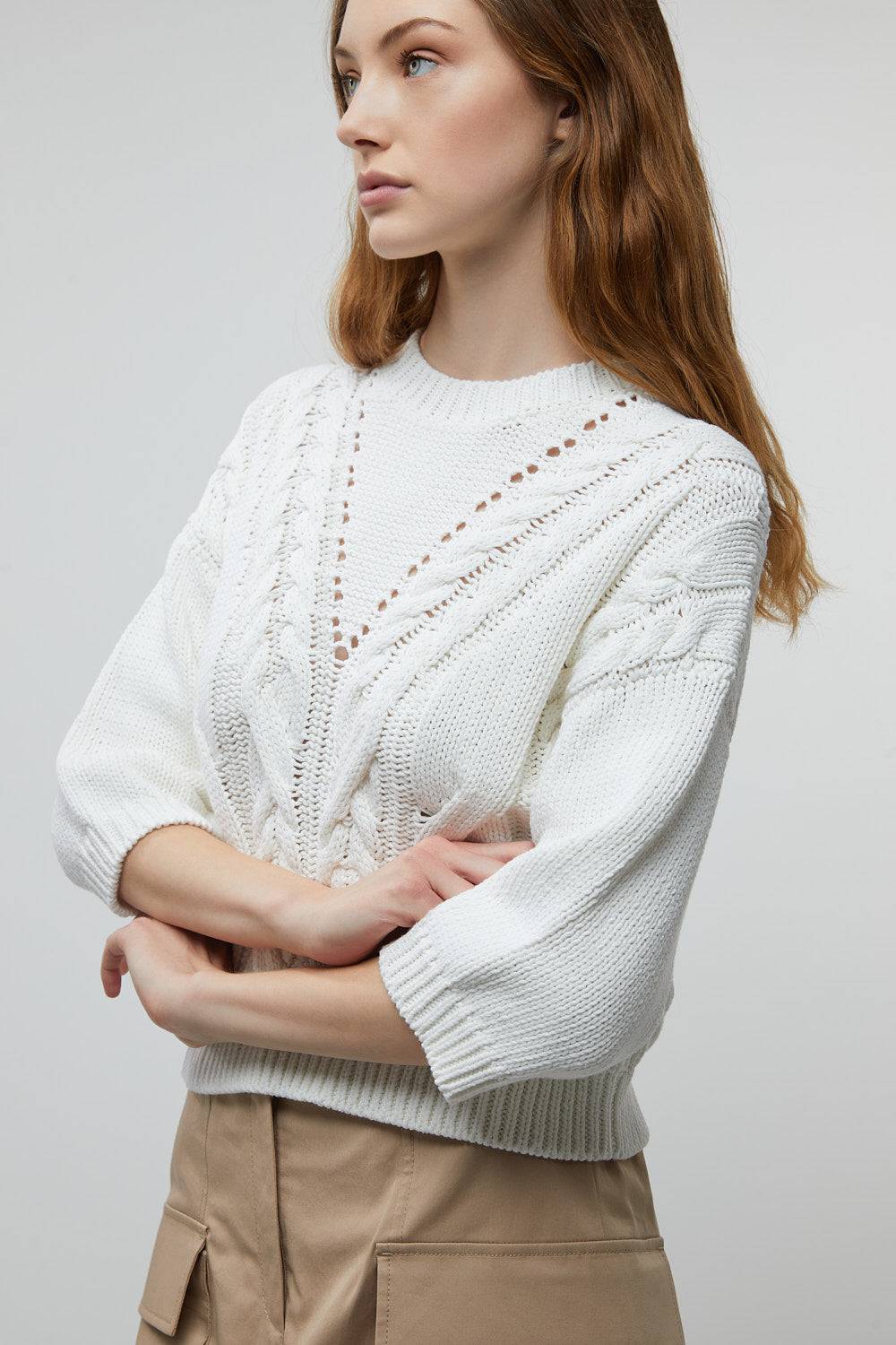 Peserico Maglia In Fettuccia Di Puro Cotone