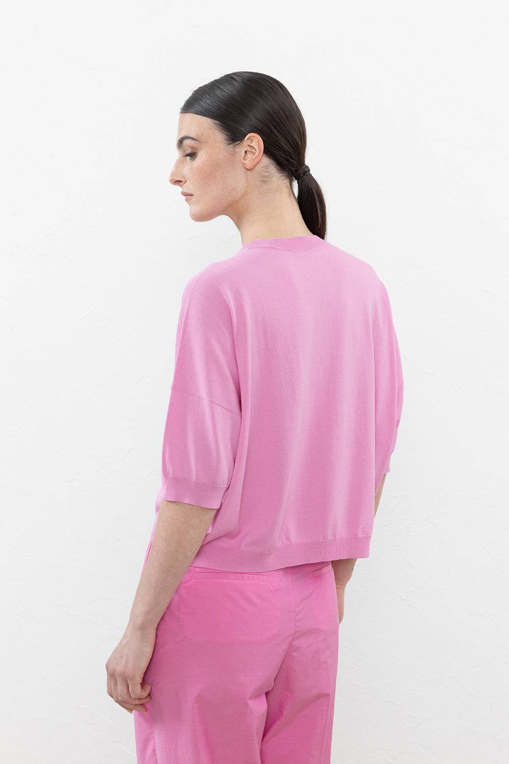 Peserico Maglia In Filato Di Puro Cotone Crepe