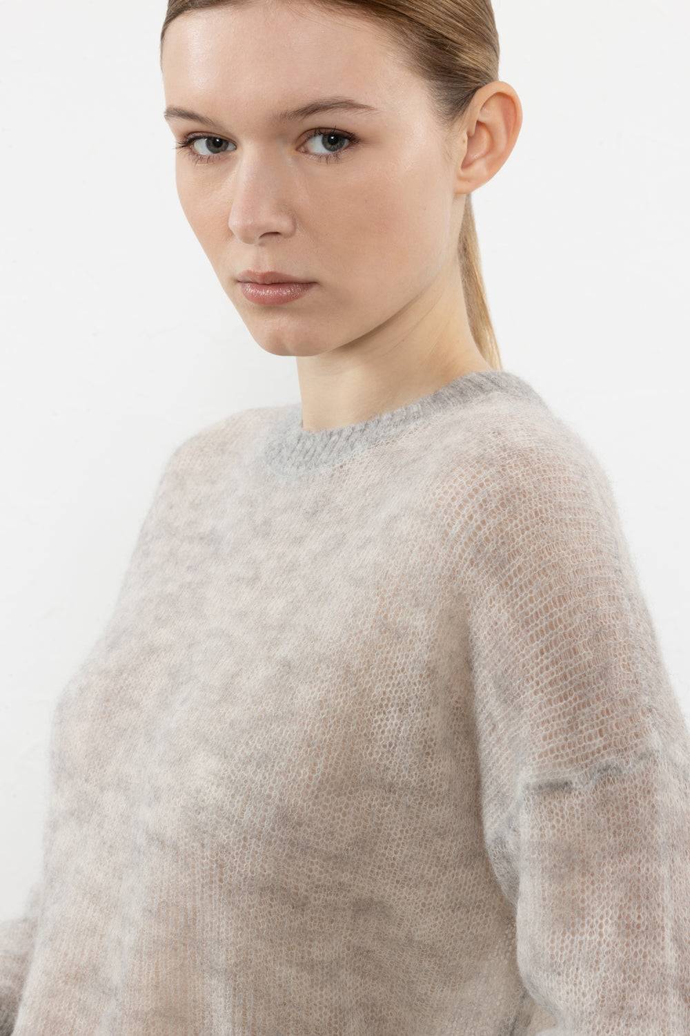 Peserico Maglia In Filato Nuvola Misto Alpaca Suri