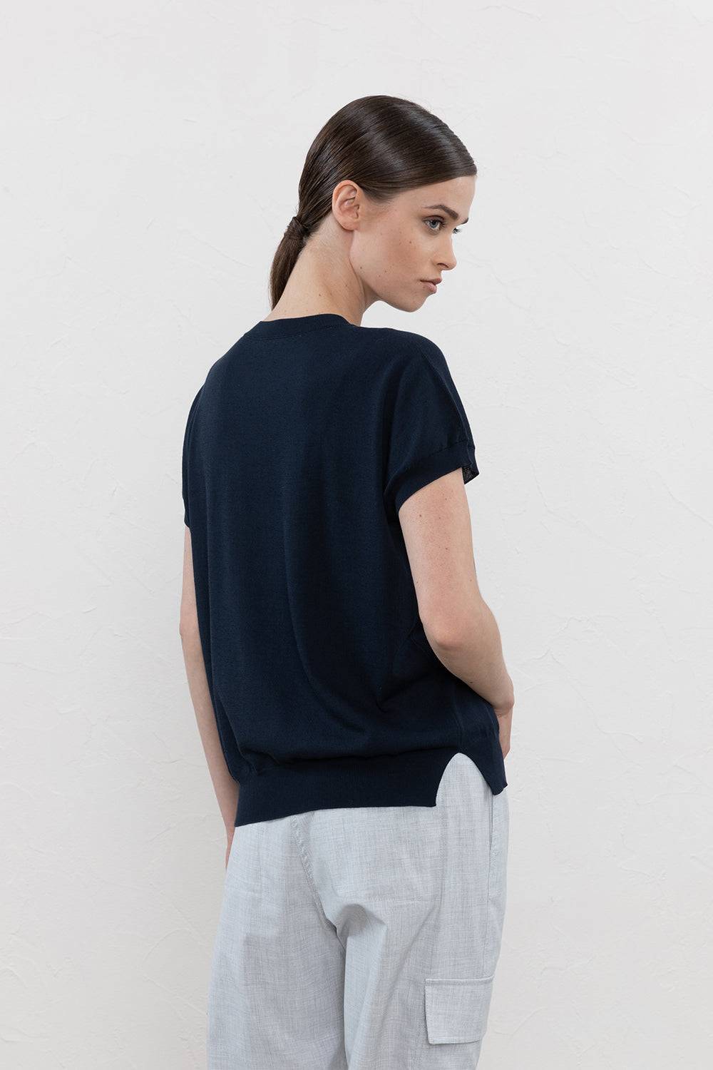 Peserico Maglia In Filato Puro Cotone