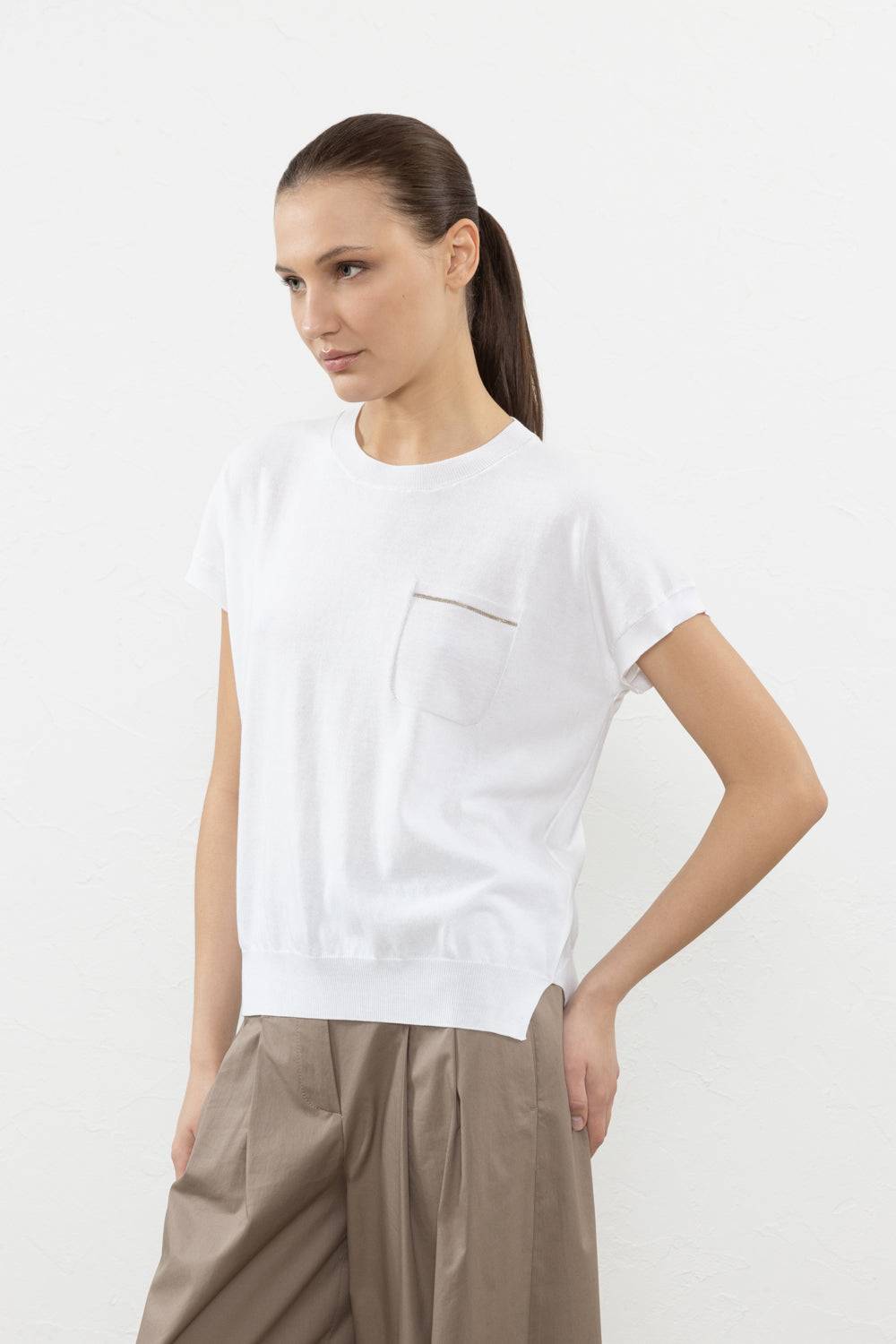 Peserico Maglia in filato puro cotone