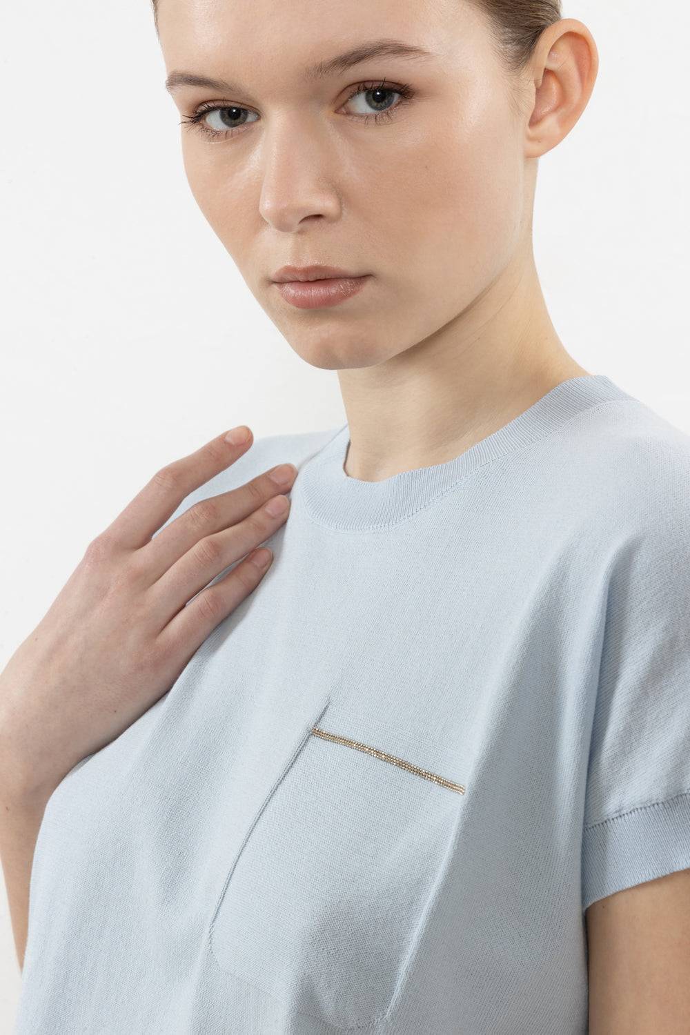 Peserico Maglia In Filato Puro Cotone