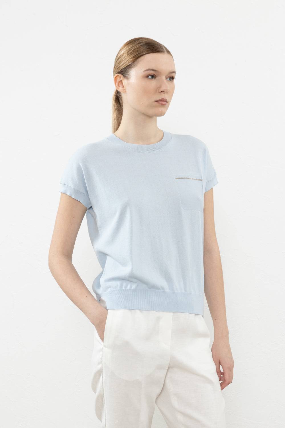 Peserico Maglia in filato puro cotone