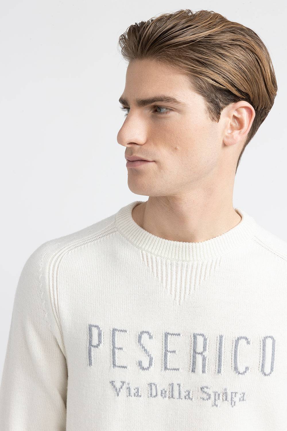 Peserico Maglia In Pura Lana Merinos Extrafine