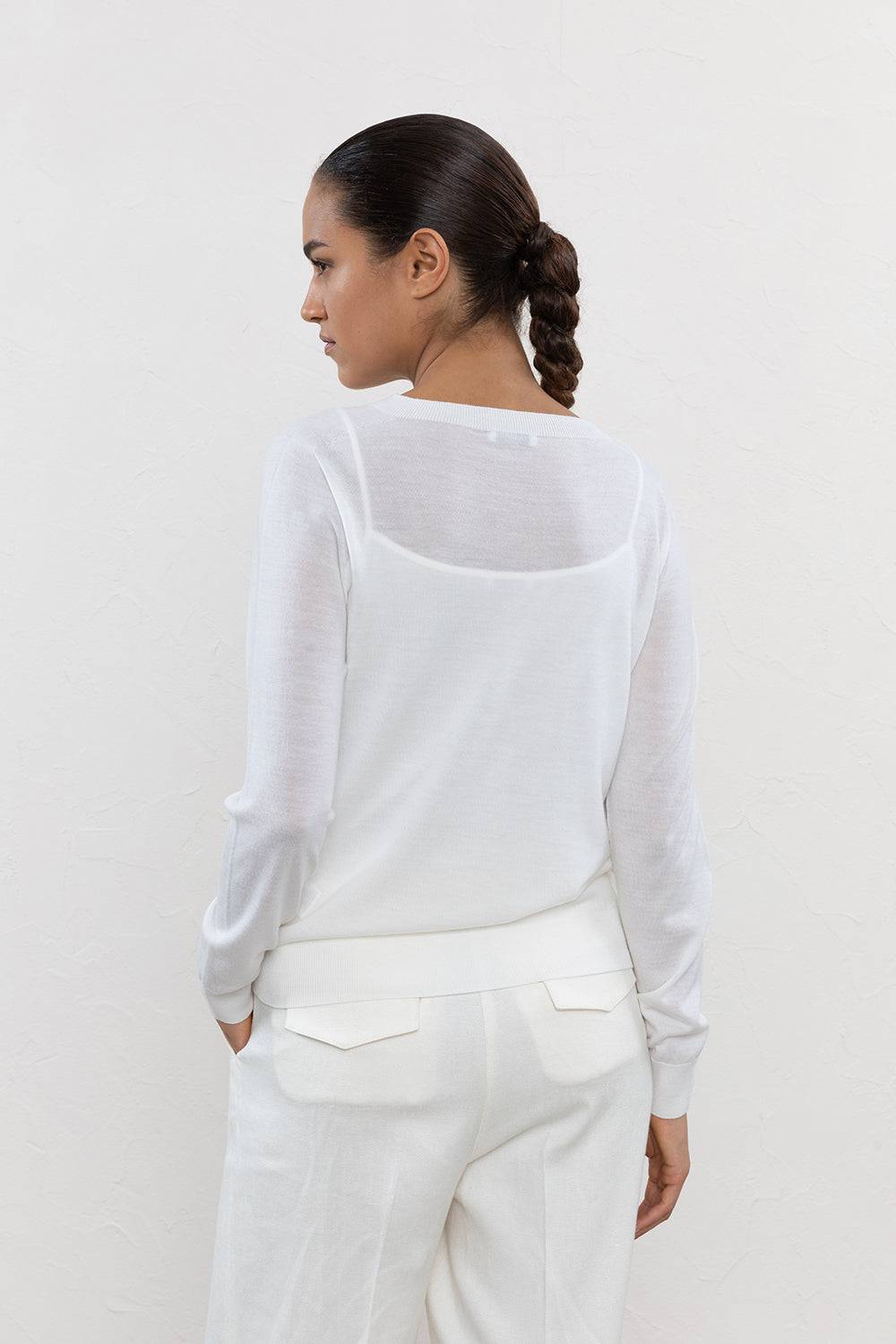 Peserico Maglia In Rasato Di Lana Merinos