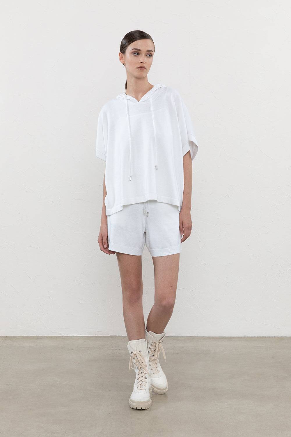 Peserico Mantella Con Cappuccio In Cotone Egitto